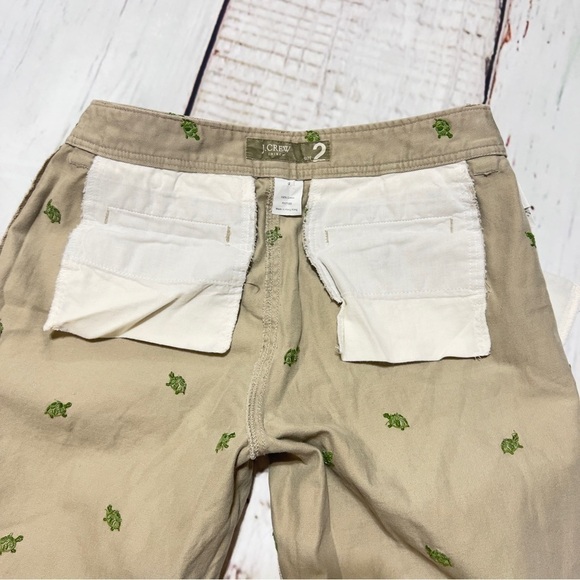 J.CREW Chinos cropped/capri pants khaki 100%cotton size 2 GUC - Picture 13 of 15